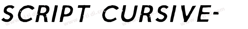 Script Cursive字体转换 Script Cursive字体转换